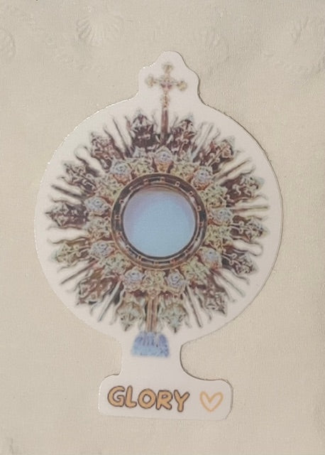 Most Holy Blessed Sacrament sticker. (This is a pre order item. Ship within 3 weeks)