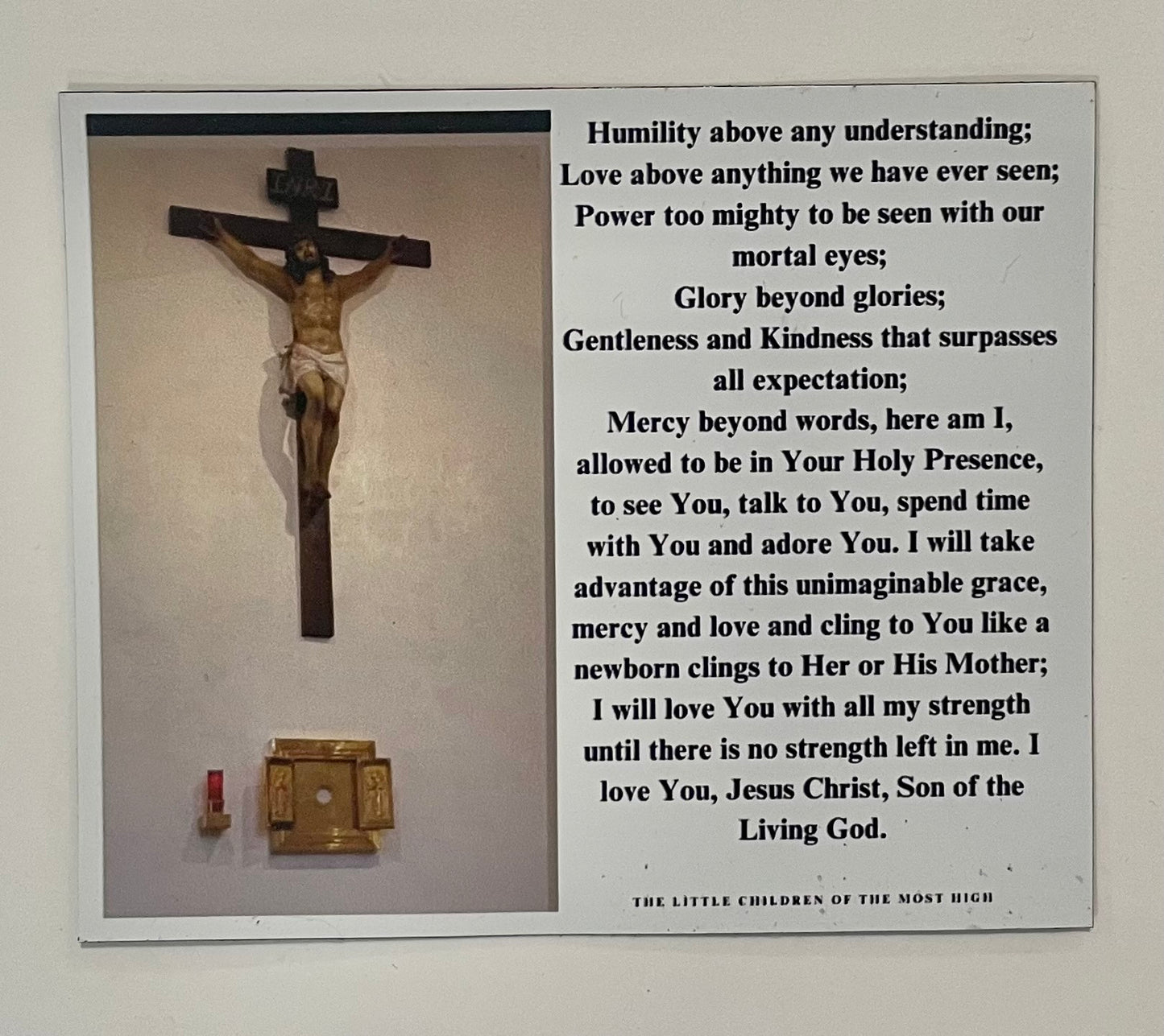 Prayer magnet in English (Pre order within 3 weeks)