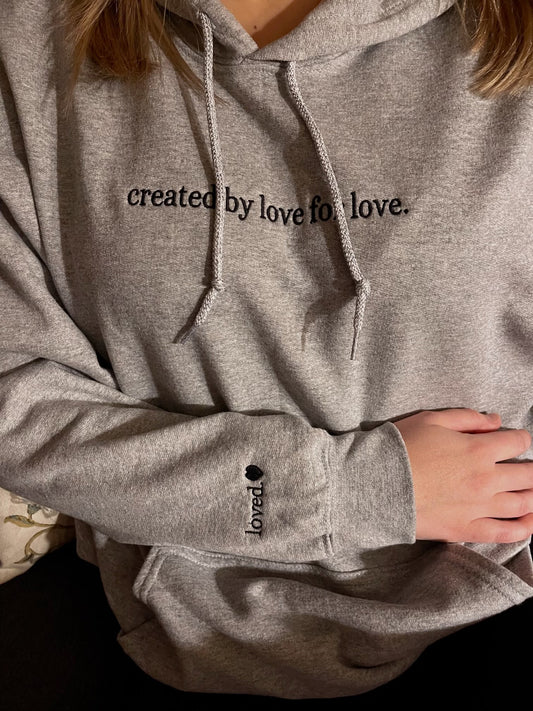 (Pre-Order within 6 weeks) Created by Love for love (Loved) unisex Hoodie.