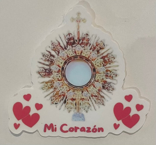 Mini Sticker "Me Corazon" (My Heart in Spanish) (This is a pre order item. Ship within 3 weeks)